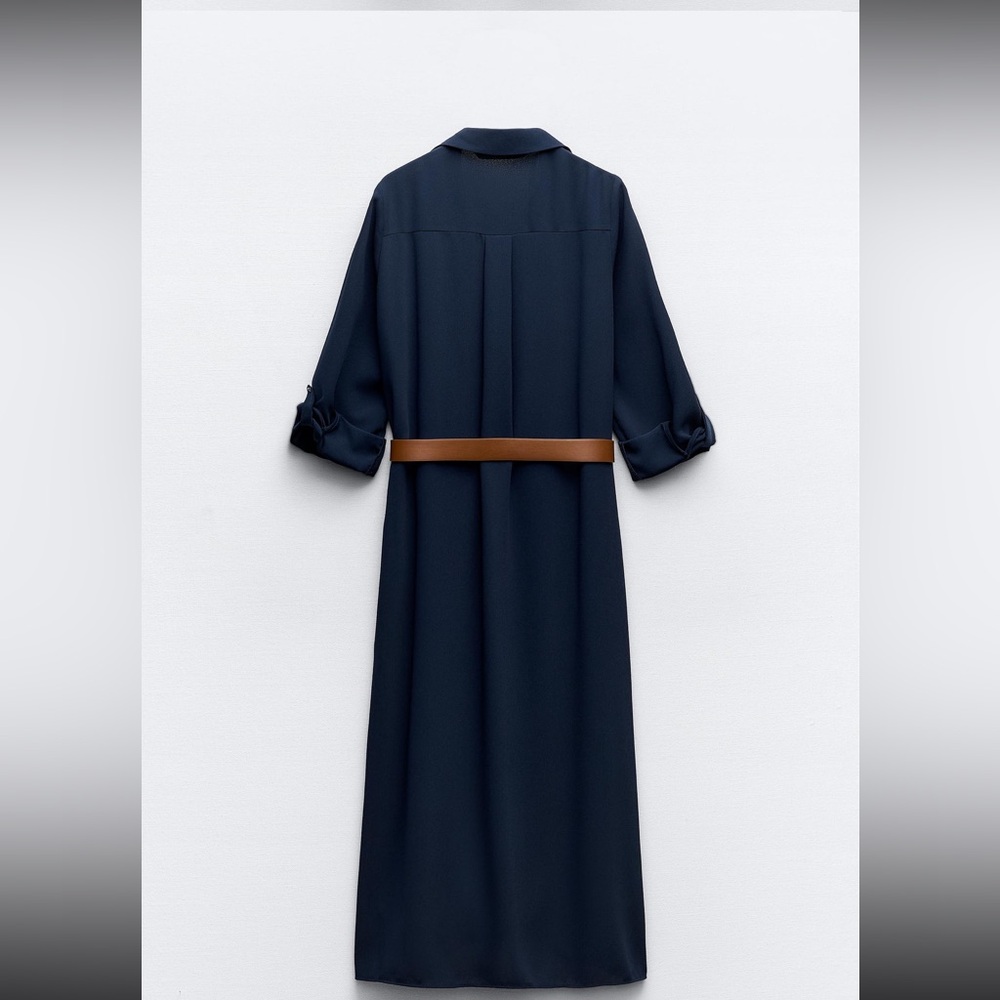 - ZARA BELTED SHIRTDRESS - Picture 3 of 6